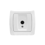 Utičnica podžbukna antenska CARMEN završna C-010 bijela