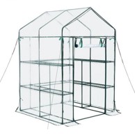 VEVOR Staklenik 137x137x196 cm, zeleni