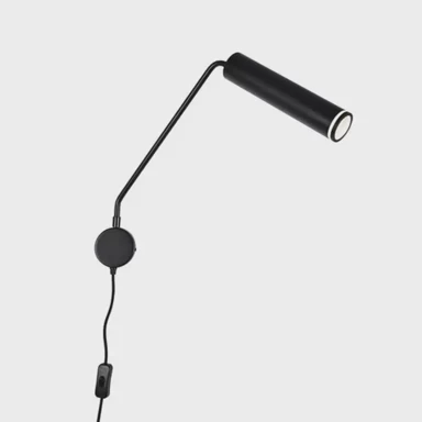 Zidna svjetiljka Senobia, GU10, 1× max 35 W, IP20, crna