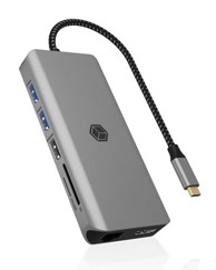 ICY BOX Docking stanica USB-C s 2x USB 3.2 Gen 1, 1x USB 2.0, 2x USB-C, 2x HDMI, SD, RJ45 za laptop