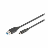 DIGITUS USB 3.1 A-C kabel 1 m, crni