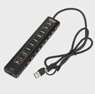 NITRO CONCEPTS UH1, 10-Port Hybrid USB-Hub, USB 3.2-NC-SR-AC-006