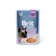 BRIT Premium Sterilised Cat Delicate Fillets u umaku s lososom, vrećica 85 g