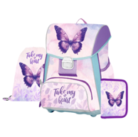 COOLPACK Školska torba, anatomska, 3 u 1, Premium One Butterfly