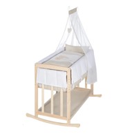 ROBA Kolijevka s prostorom za pohranu/s baldihanom 90x45 cm u prirodnoj boji Liebhabär