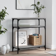 Konzolni stol siva boja hrasta 75x29x75 cm konstruirano drvo