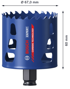 BOSCH Pila za rezanje rupa 67x60 mm