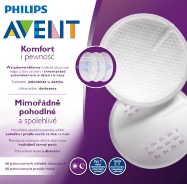 PHILIPS AVENT Jastučići za prsa SCF254/61, 60 kom