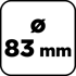 GRAPHITE Bimetalna pila za rupe 83 mm