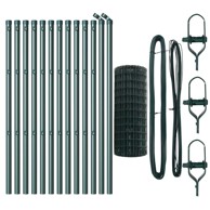 Euro ograda s 13 stabala 0. 4x25 m, galvanizirani čelik, zelena