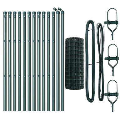 Euro ograda s 13 stabala 0. 4x25 m, galvanizirani čelik, zelena