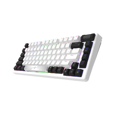 NIKCORP Gaming tipkovnica 75%, mehanička, 81 tipka, HaiMu, Hot-Swap, RGB, USB-C, bijelo-crna