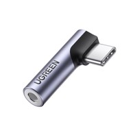UGREEN Audio adapter USB-C na 3,5 mm AV154, kutni, sivi