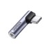 UGREEN Audio adapter USB-C na 3,5 mm AV154, kutni, sivi