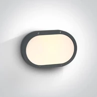 Stropna/zidna svjetiljka, 2xE27, 20W, 230V, 273x181 mm, IP54, DM67204B/AN, antracit