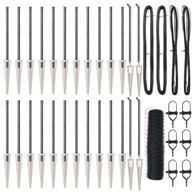 Ugaona ograda, 0.5x50 m, čelik, siva  