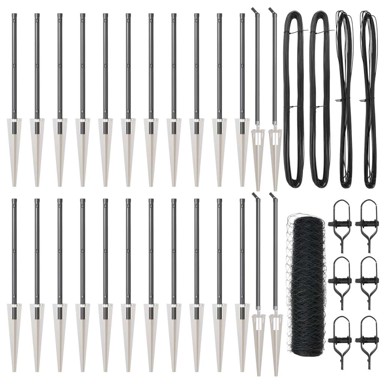 Ugaona ograda, 0.5x50 m, čelik, siva  