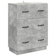 Ormar s ladicama, 66 x 34,5 x 87 cm, betonsko siva