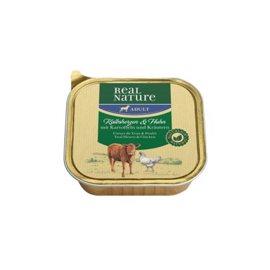 REAL NATURE Adult teleća srca i piletina s krumpirom 100 g