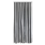 MAXIMEX Crna/u srebrnoj boji termo izolacijska zavjesa za vrata 90x200 cm