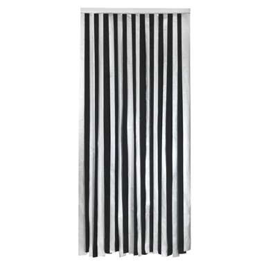 MAXIMEX Crna/u srebrnoj boji termo izolacijska zavjesa za vrata 90x200 cm