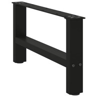 Noge stolića za kavu crne 2 kom 60x(30-31) cm čelik