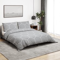 Zaštitna navlaka za krevet sivi 200x220 cm pamučni
