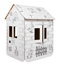 Kuća od kartona za bojanje, 3D