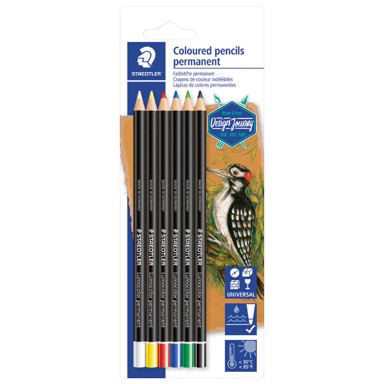 STAEDTLER Specijalna olovka Glasochrom Design Journey 10820BK6-C, permanentna, 6 kom