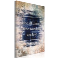 Slika Not All Those Who Wander Are Lost Vertical 80x120