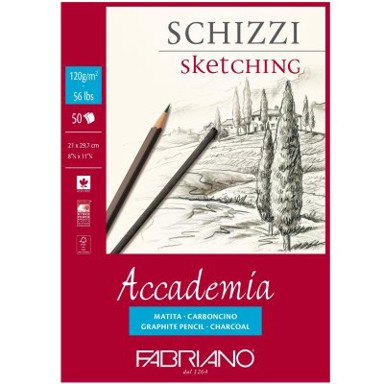 FABRIANO Blok za crtanje, Accademia, A3, 120 g, 50 listova, spiralni
