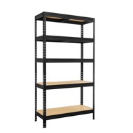 Regal za teški teret Praktik 180x90x45 cm 5 polica nosivost 1250kg crna