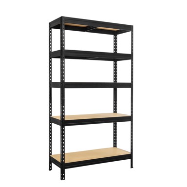 Regal za teški teret Praktik 180x90x45 cm 5 polica nosivost 1250kg crna