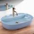 REA Umivaonik nadgradni Aura 61 Light Blue Shiny