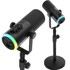 MOZOS Dinamički USB/XLR mikrofon GM-ONE s RGB LED osvjetljenjem, crni