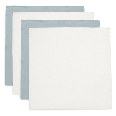 JOLLEIN Tetra pelena set 4 pelene muslin 70x70 cm, morskozelena i slonovača  
