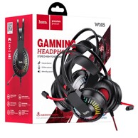 HOCO Slušalice sa mikrofonom W105 Joyful, gaming, 3.5 mm / USB, LED