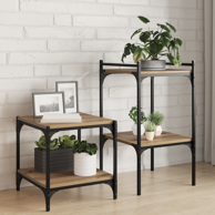 Police za knjige 4 kom, 40x40x1,5 cm, artisan hrast