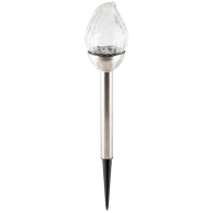 HOME Solarna vrtna LED lampa MX815, metal/staklo