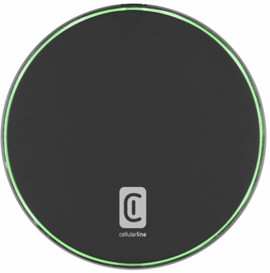 CELLULARLINE Bežični punjač, 15 W, crni
