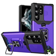 CAMSHIELD Card maskica s magnetnim stalkom za Samsung S24 Ultra Ljubičasta