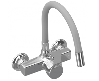 SLOMART Slavina Flex, zidna mješalica, siva/krom