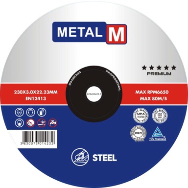 METAL MIKULIĆ Rezna ploča T42, 230 x 3,0 x 22,23 mm, 25 kom