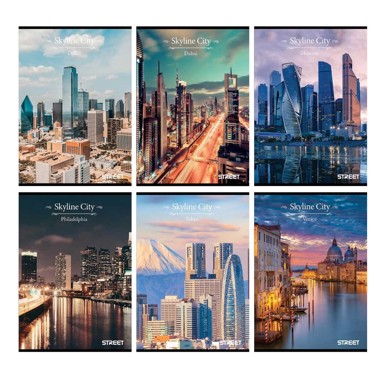 STREET Bilježnica Flowers A4, crte s rubom