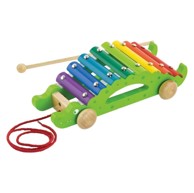 VIGA Ksilofon krokodil na kotačima