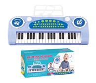 Interaktivni klavir i mikrofon, 37 tipki, plavi