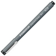 STAEDTLER Flomaster 308 01-9, tehničko crtanje Pigment Liner, 0,1 mm, crni