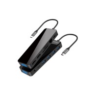 ESTUFF USB-C priključna stanica 13-u-1, crni