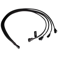 ALPHACOOL Kabel za računalni ventilator Y Splitter 4-pin to 4x 4-pin PWM 60cm, crno 18684