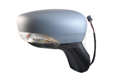 TYC Retrovizor Renault Clio 13-20, crni, desni, električni, grijani, senzor temp., žmigavac